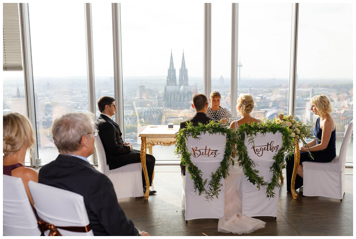 Standesamtliche Hochzeit Köln Sky